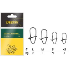 DELPHIN - Karabinky Fastlock Micro Snap 10 ks vel. L 12 kg
