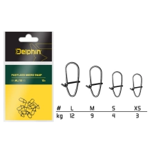 DELPHIN - Karabinky Fastlock Micro Snap 10 ks vel. XS 3 kg