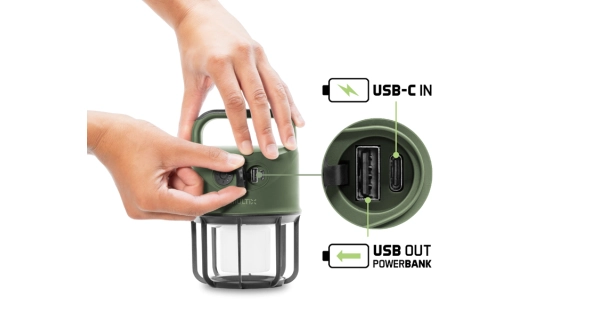 DELPHIN - Kempingová lampa Multix 4400 mAh