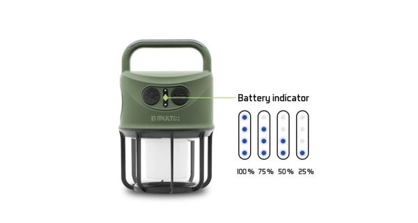DELPHIN - Kempingová lampa Multix 4400 mAh