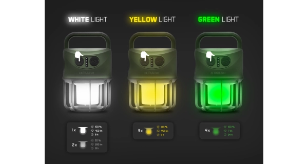 DELPHIN - Kempingová lampa Multix 4400 mAh