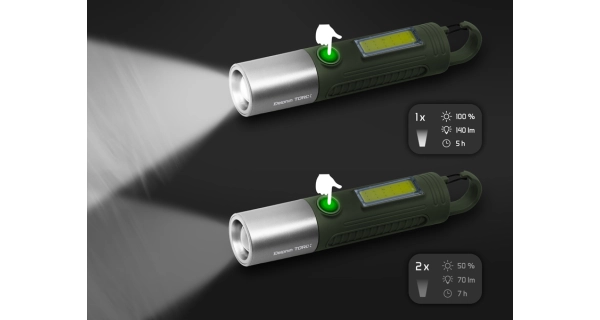 DELPHIN - Kempingové svítidlo Torix 2200 mAh