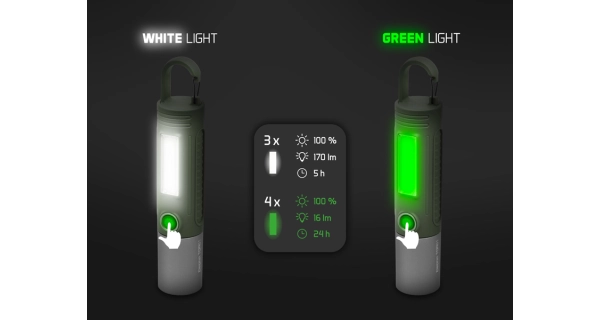 DELPHIN - Kempingové svítidlo Torix 2200 mAh