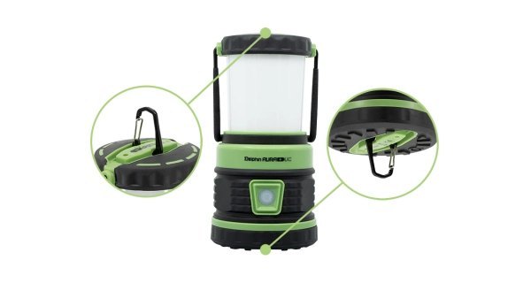 DELPHIN - Kempová lampa Aura + UC 8,5W 5400 mAh