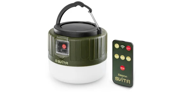 DELPHIN - Kempová lampa s ovladačem SVITA