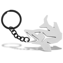 DELPHIN - Klíčenka s otvírákem na láhve Pikener Stříbrná