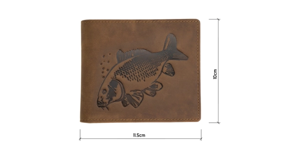 DELPHIN - Kožená peněženka Carp Classic