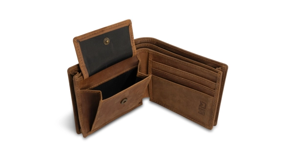 DELPHIN - Kožená peněženka Carp Outline