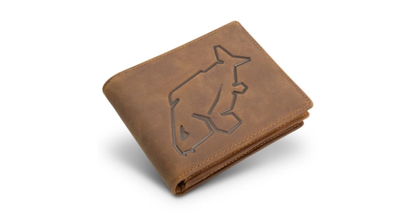 DELPHIN - Kožená peněženka Carp Outline