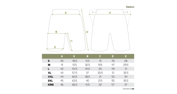 DELPHIN - Kraťasy Logos vel. 2XL