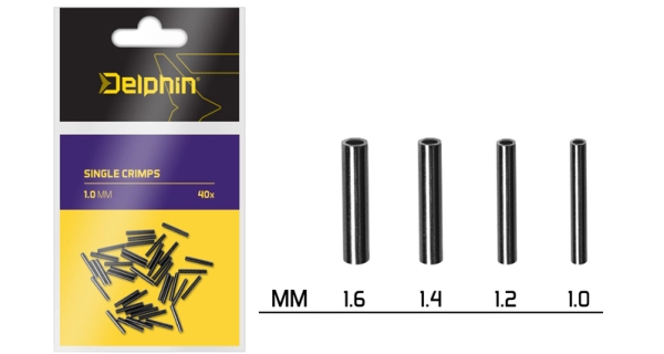 DELPHIN - Krimpovací svorky Single Crimps 1,2 mm 40 ks