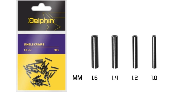 DELPHIN - Krimpovací svorky Single Crimps 1 mm 40 ks