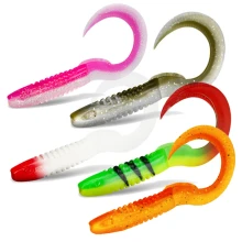 DELPHIN - Mix nástrah TwistaX Eeltail UVs Perchy Candy Booty Redface Firedot 15 cm 5 ks