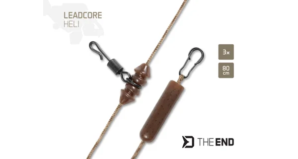 DELPHIN - Montáž TheEND Leadcore HELI 80 cm 3 ks