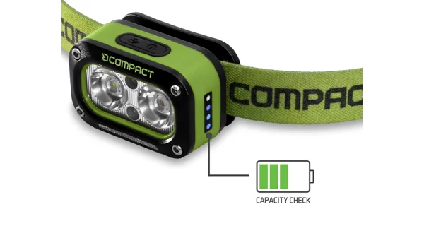 DELPHIN - Nabíjecí čelovka Compact 3W 120lm 1200mAh