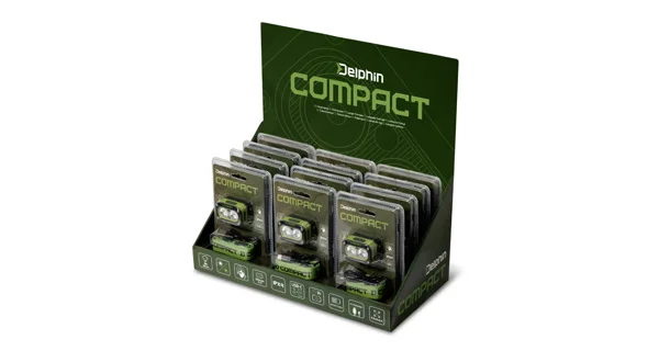 DELPHIN - Nabíjecí čelovka Compact 3W 120lm 1200mAh