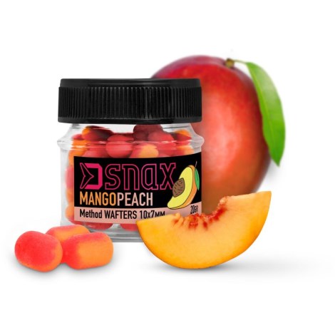 DELPHIN - Nástraha D SNAX WAFT 10 x 7 mm 20 g Mango Broskev