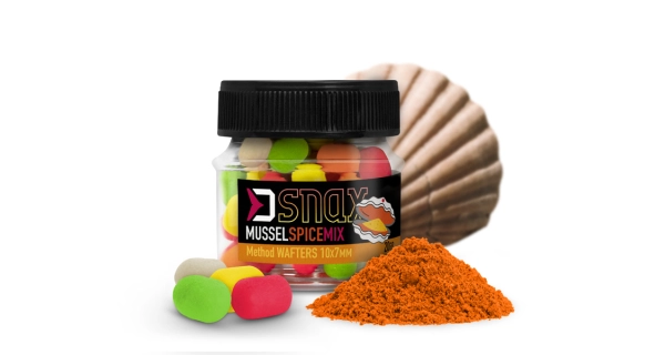 DELPHIN - Nástraha MIX D SNAX WAFT 10x7 mm 20 g Mušle Koření