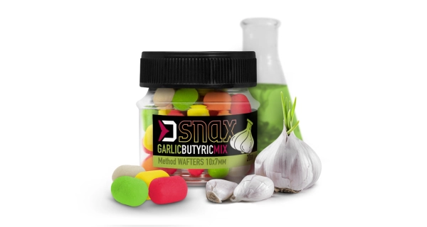 DELPHIN - Nástraha MIX D SNAX WAFT 10x7 mm 20g  Česnek Butyric