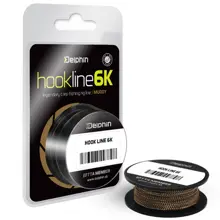 DELPHIN - Návazcová šňůrka Hookline 6K 15 lb 20 m Muddy