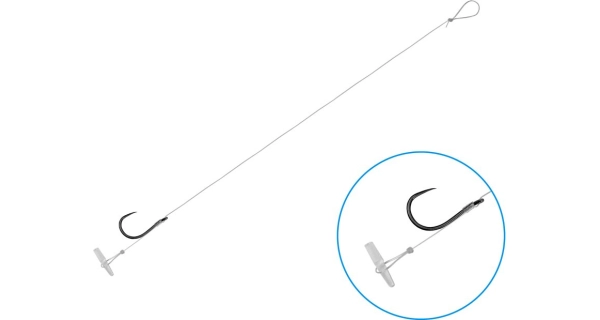 DELPHIN - Návazec bez protihrotu FLR Quickstop vel. 6 8 cm 0,22 mm 6 ks