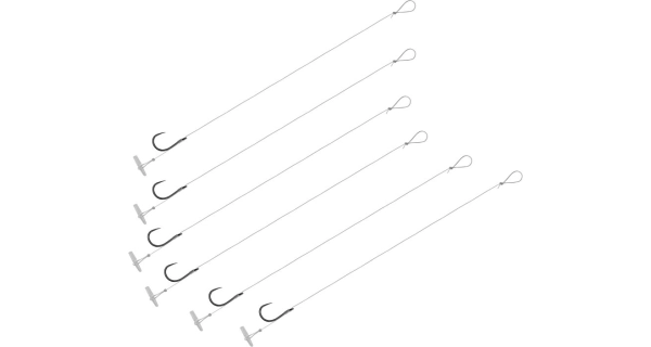 DELPHIN - Návazec bez protihrotu FLR Quickstop vel. 6 8 cm 0,22 mm 6 ks