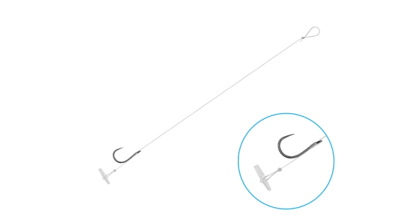 DELPHIN - Návazec bez protihrotu FLR Quickstop vel. 8 8 cm 0,22 mm 6 ks