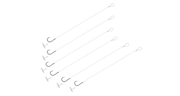 DELPHIN - Návazec bez protihrotu FLR Quickstop vel. 8 8 cm 0,22 mm 6 ks