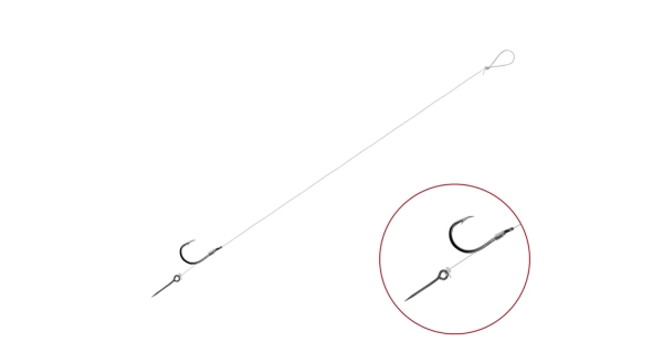 DELPHIN - Návazec bez protihrotu FLR Sting vel. 12 12 cm 5 mm 0,22 mm 6 ks