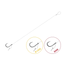 DELPHIN - Návazec s protihrotem FLR D-Rig vel. 8 0,22 mm 8 cm 6 ks
