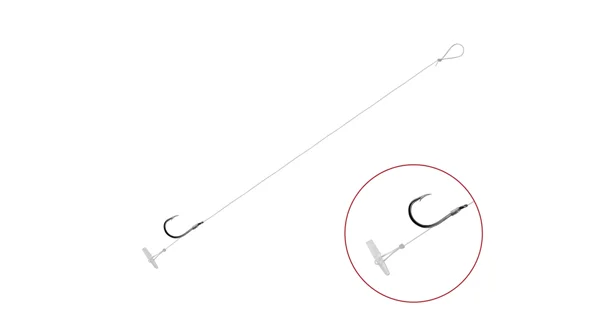 DELPHIN - Návazec s protihrotem FLR Quickstop vel. 10 8 cm 0,22 mm 6 ks