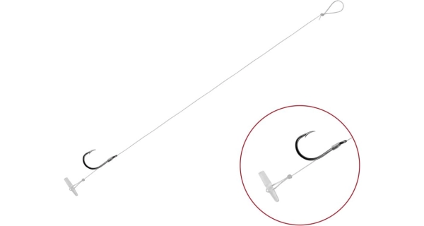 DELPHIN - Návazec s protihrotem FLR Quickstop vel. 8 8 cm 0,22 mm 6 ks