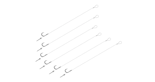 DELPHIN - Návazec s protihrotem FLR Sting vel. 12 8 cm 5 mm 0,22 mm 6 ks