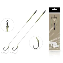 DELPHIN - Návazec sCAMO Boilie Rig vel. 4 25 lb 20 cm 2 ks