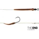 DELPHIN - Návazec The End Boilie Rig 20 cm 25 lb vel. 4 2 ks