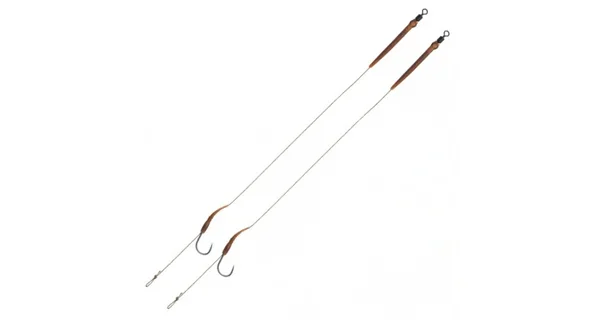 DELPHIN - Návazec The End Boilie Rig 20 cm 25 lb vel. 4 2 ks