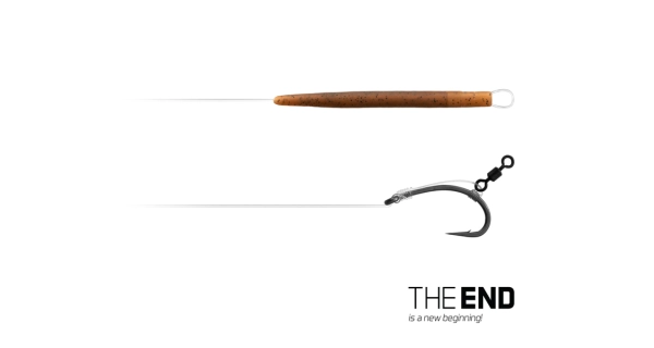 DELPHIN - Návazec The End D-Rig 20 cm 17 lb vel. 4 2 ks