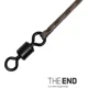 DELPHIN - Návazec The End Leadcore + Swivel 1 m 45 lb 3 ks