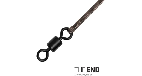 DELPHIN - Návazec The End Leadcore + Swivel 1 m 45 lb 3 ks
