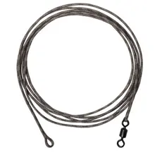 DELPHIN - Návazec The End Leadcore + Swivel 1 m 45 lb 3 ks