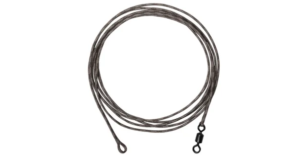 DELPHIN - Návazec The End Leadcore + Swivel 1 m 45 lb 3 ks