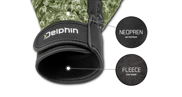 DELPHIN - Neoprenové rukavice s výstelkou NeoFLIX vel. L