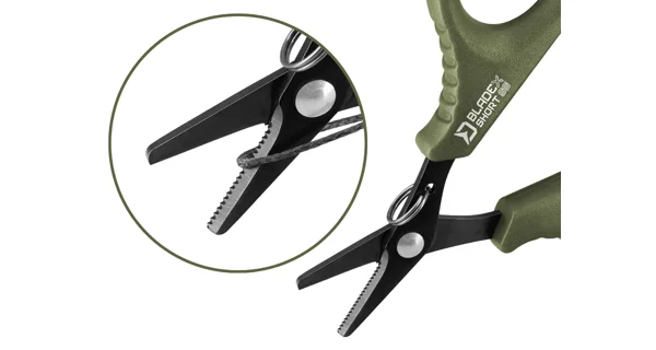DELPHIN - Nůžky s vroubky BladeX Short SS 9,5 cm