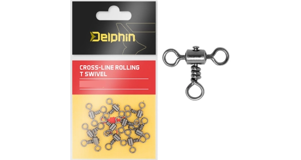 DELPHIN - Obratlík Cross-line Rolling T Swivel vel. 2 28 kg 10 ks