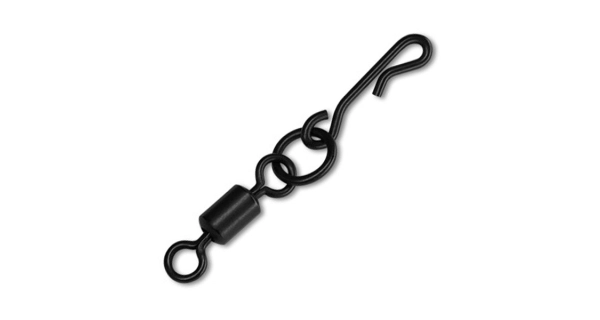 DELPHIN - Obratlík s kroužkem a rychloklipem The End Q-Cast vel. 4 20 kg 10 ks