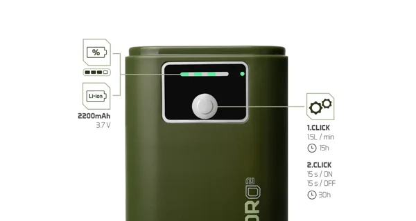 DELPHIN - Okysličovač HydrO2 1,5W 2200mAh