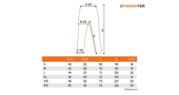 DELPHIN - Outdoorové kalhoty ThermoTEX vel. M