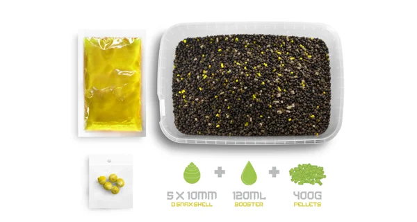 DELPHIN - Pelety Pellet box Reaxe Ready&Go 400 g Kukuřice-Ananas
