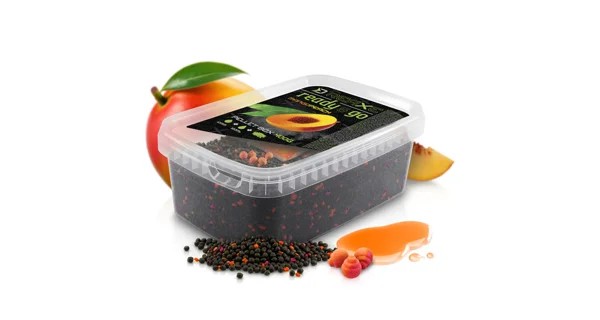 DELPHIN - Pelety Pellet box Reaxe Ready&Go 400 g Mango-Broskev