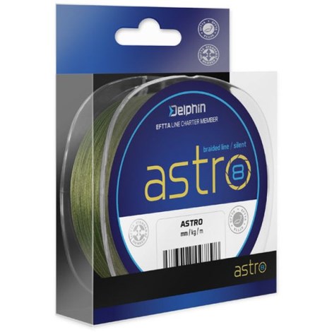 DELPHIN - Pletená šňůra Astro 8 Zelená 0,33 mm 130 m